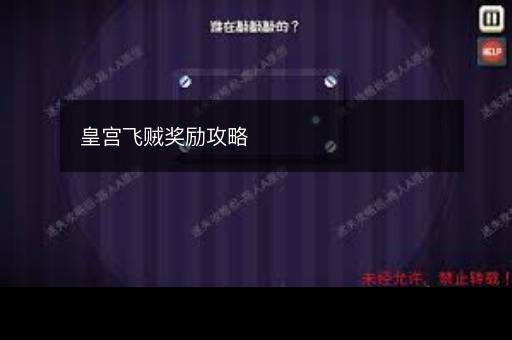 皇宫飞贼奖励攻略